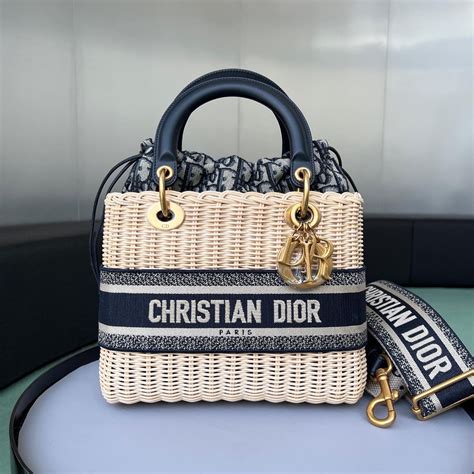 dior wicker bag.